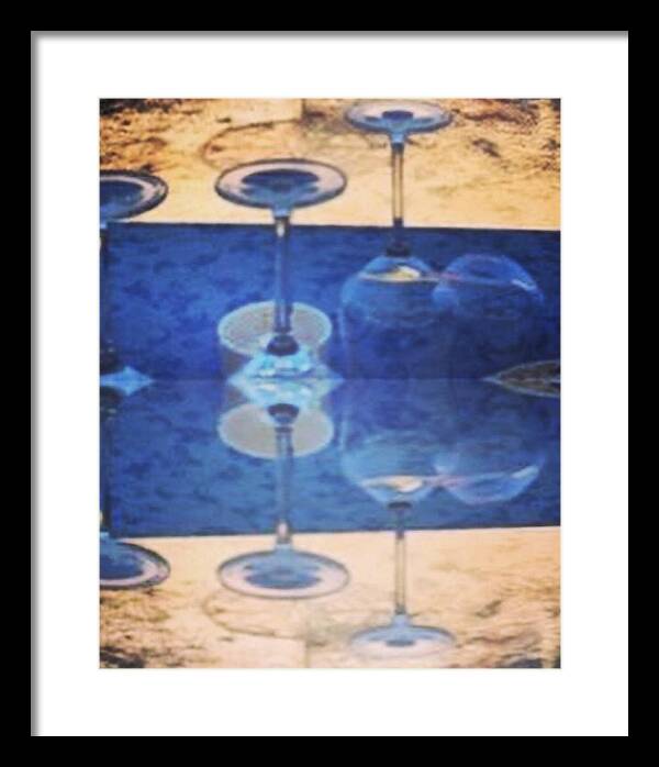Wine Glass Art Photograph - Framed Print