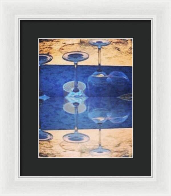 Wine Glass Art Photograph - Framed Print