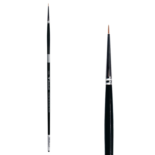 Trekell Golden Taklon Long Handle Artist Brush -  Size #10/0 Round