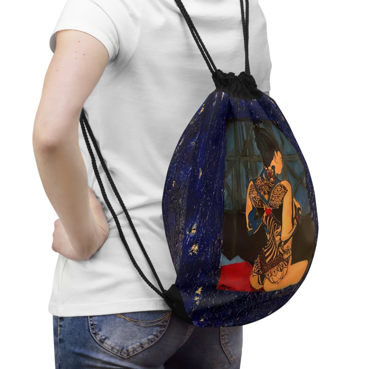 "Voyeur" Drawstring Bag