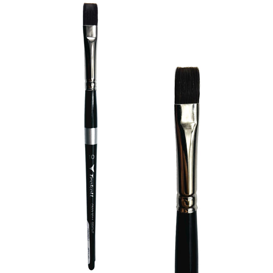 Trekell Onyx Synthetic Squirrel Short Handle Artist Brush - Size #10 Bright