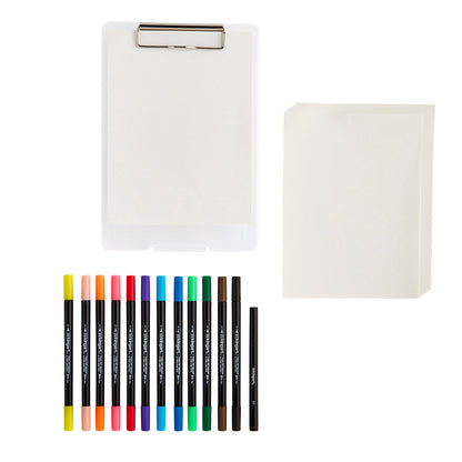 Marker Set with Drawing Board Case - 30 pc