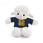 Plush Teddy Bear with Flower Doodle Tee