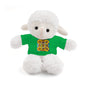Plush Teddy Bear with Flower Doodle Tee