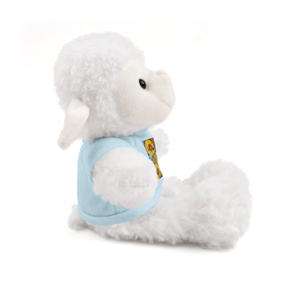 Plush Teddy Bear with Flower Doodle Tee