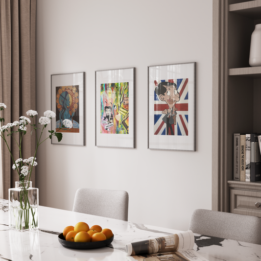 Pop Art Collection- Premium Fine Art Print Trio- Buy One- Get Two Free!