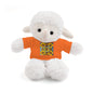 Plush Teddy Bear with Flower Doodle Tee
