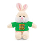 Plush Teddy Bear with Flower Doodle Tee