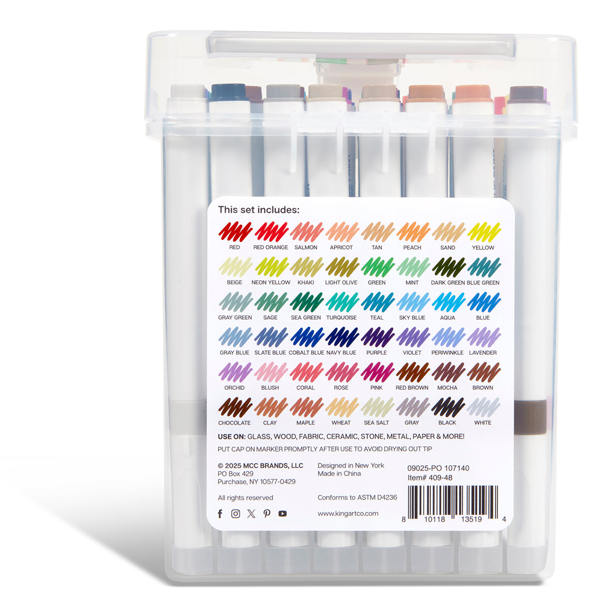 Acrylic Paint Markers - 48 Colors