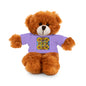 Plush Teddy Bear with Flower Doodle Tee