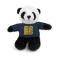 Plush Teddy Bear with Flower Doodle Tee