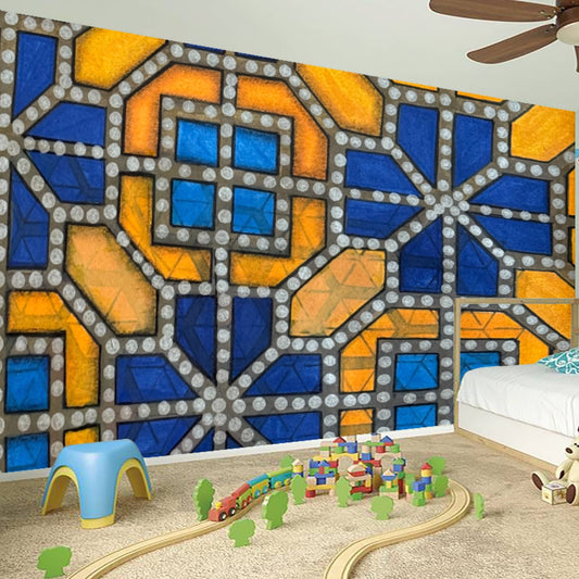 Mosaic Doodle Over Size Wall Stickers