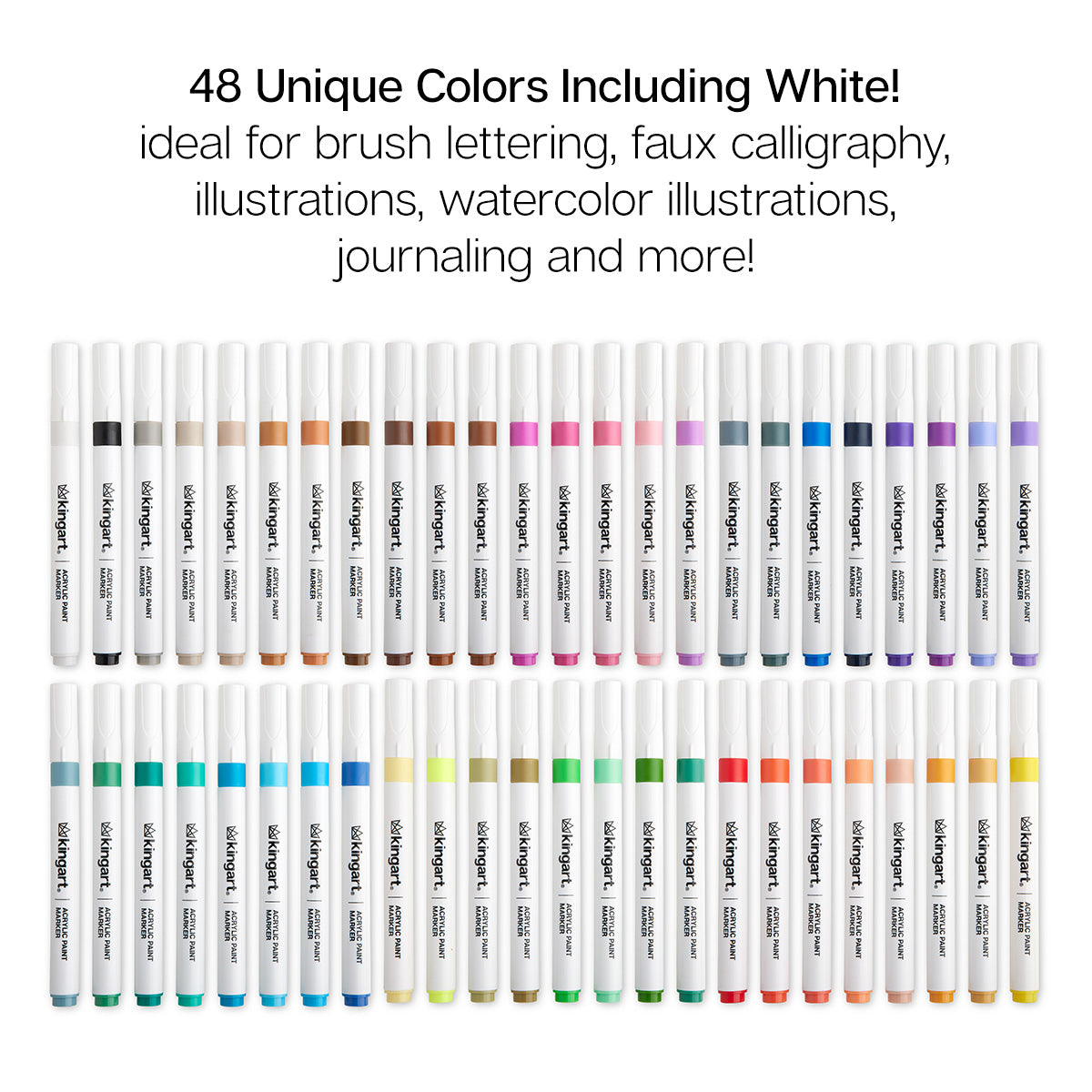 Acrylic Paint Markers - 48 Colors