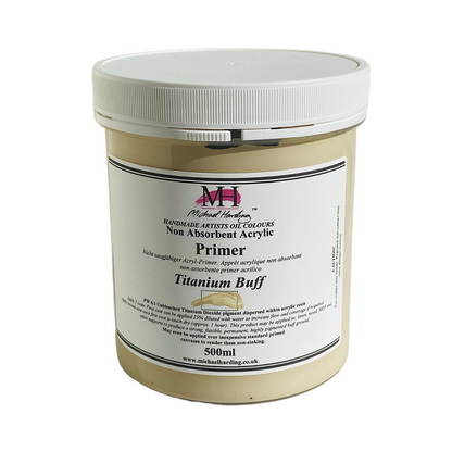 Michael Harding Non-Absorbent Acrylic Primer - Superior Base for Oil Paintings