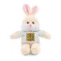 Plush Teddy Bear with Flower Doodle Tee