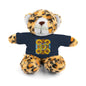 Plush Teddy Bear with Flower Doodle Tee