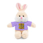 Plush Teddy Bear with Flower Doodle Tee