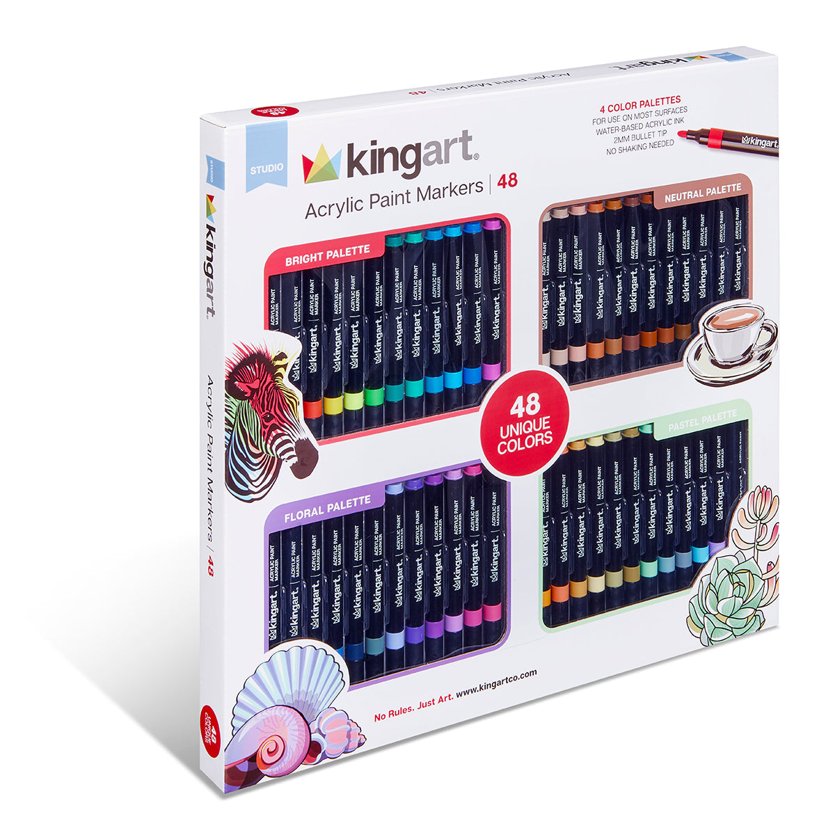Acrylic Paint Marker Set – 48 Count