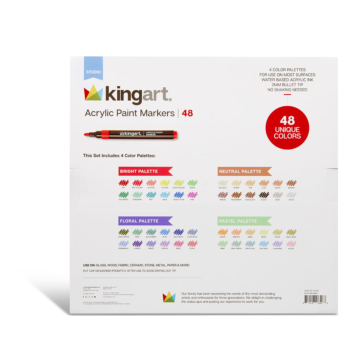 Acrylic Paint Marker Set – 48 Count