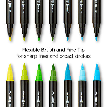 Dual Tip Acrylic Paint Pens - 24 Colors