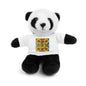 Plush Teddy Bear with Flower Doodle Tee
