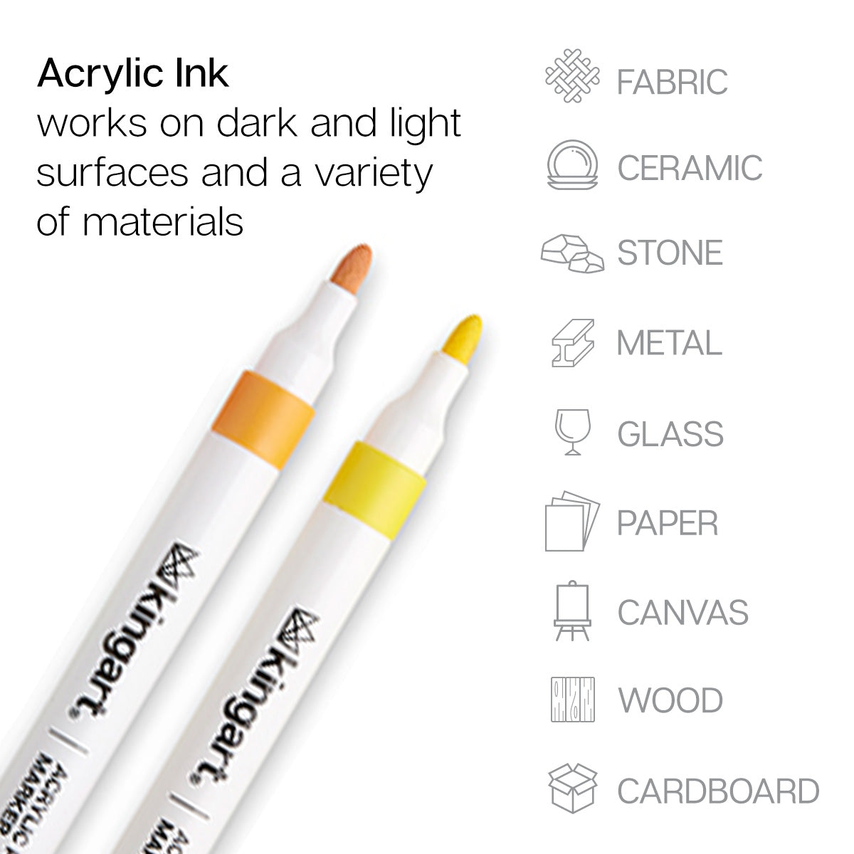 Acrylic Paint Markers - 48 Colors