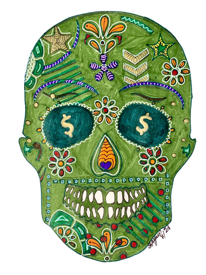 Sugar Skull Fine Art Print Trio- Buy One- Get Two Free!