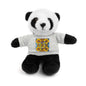 Plush Teddy Bear with Flower Doodle Tee