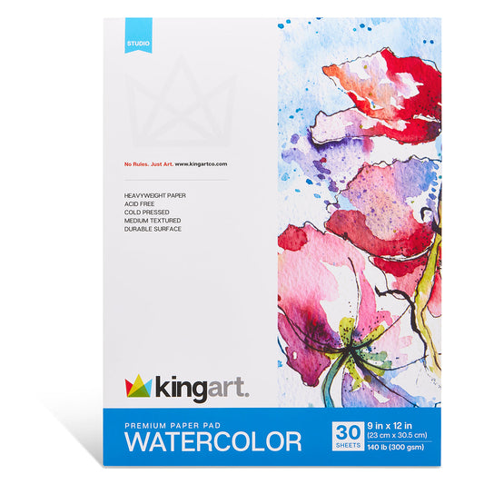Watercolor Paper Top Bound 9” x 12” - 30 Sheets