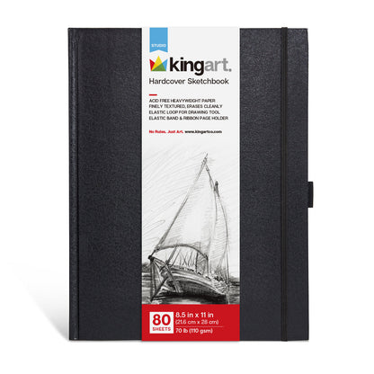 Hardcover Sketchbook 8.5” x 11” - 80 Pages