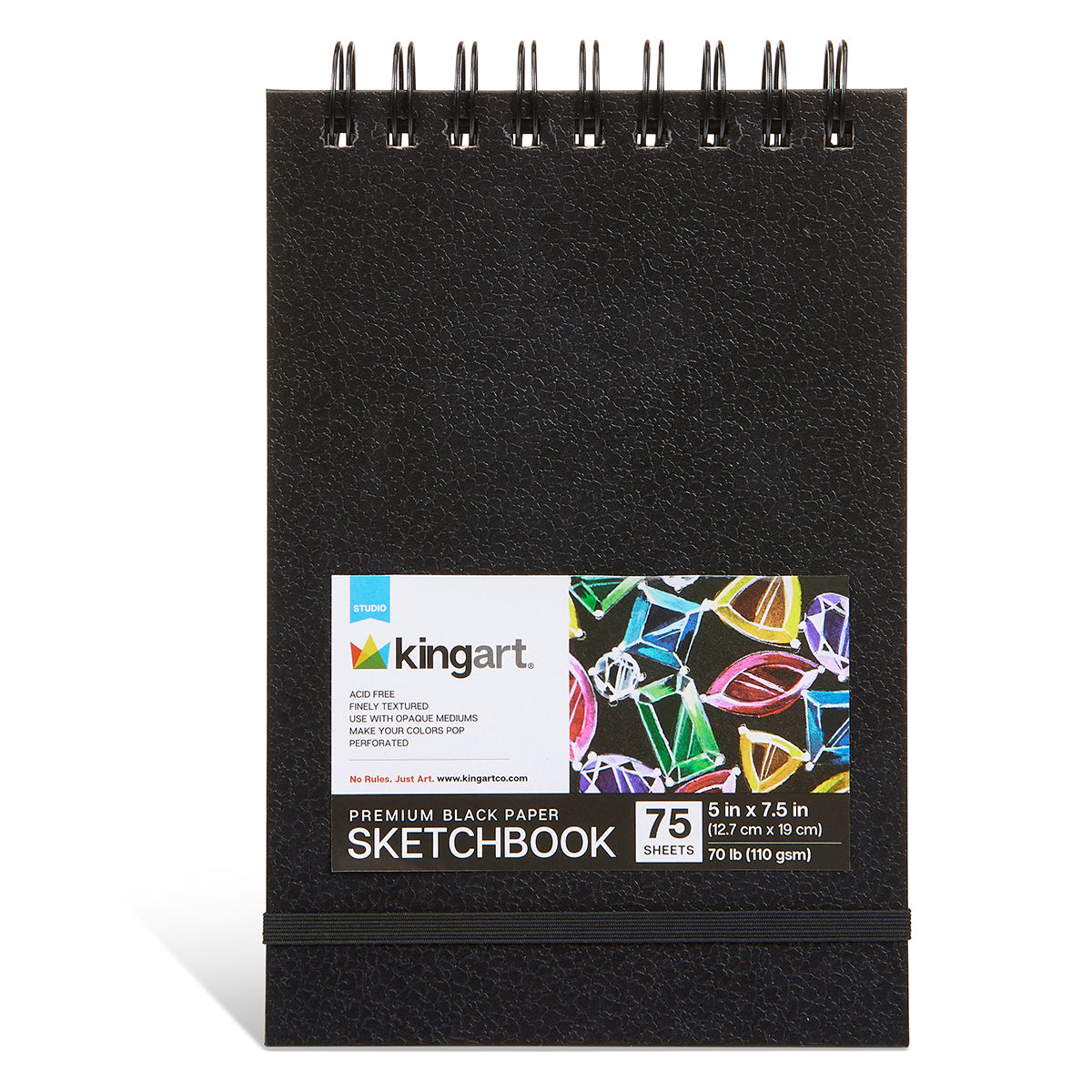 Black Drawing Paper 5” x 7.5” - 75 Sheets