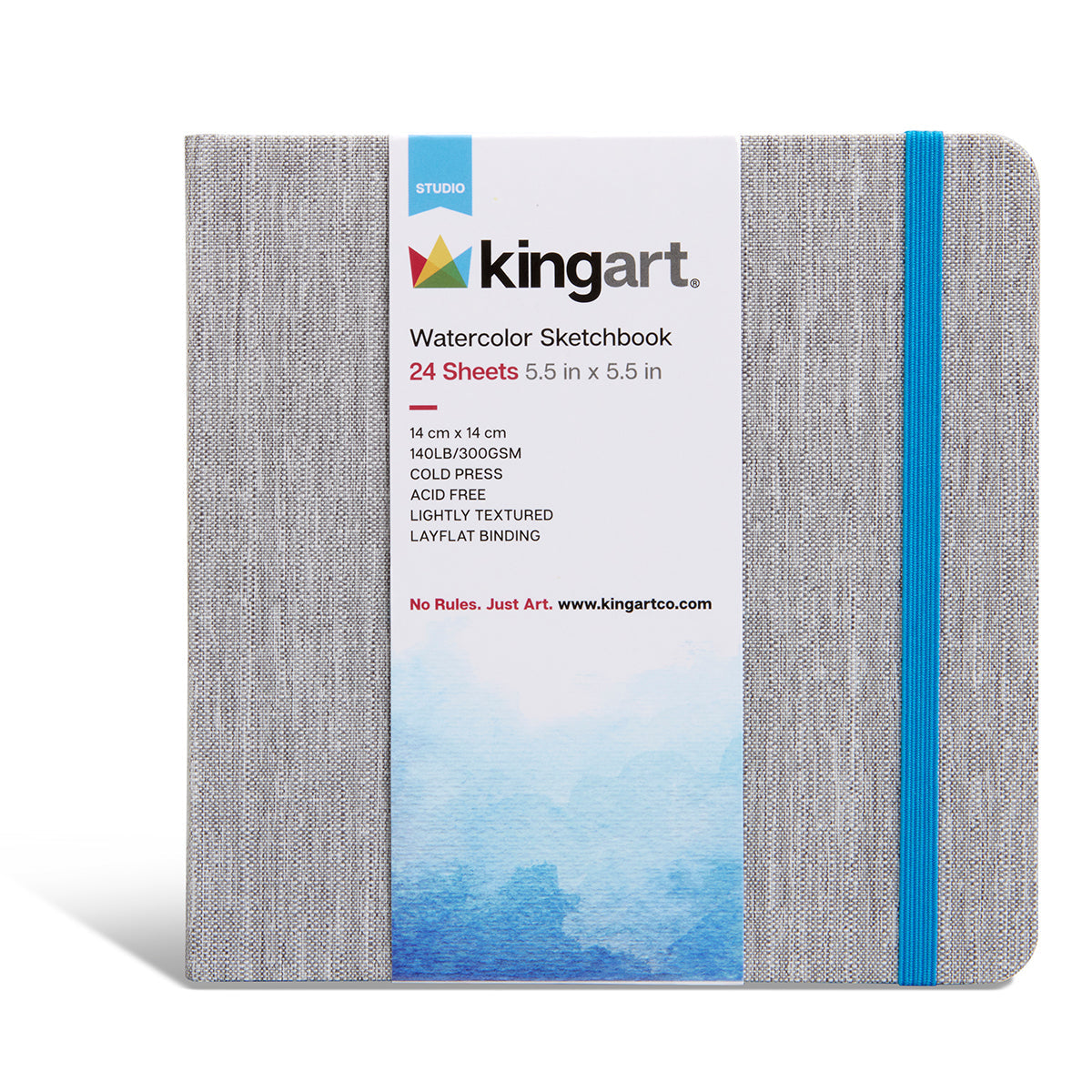 Hardcover Watercolor Paper Sketchbook 5.5” x 5.5” - 24 Pages
