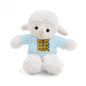 Plush Teddy Bear with Flower Doodle Tee