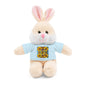 Plush Teddy Bear with Flower Doodle Tee