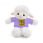 Plush Teddy Bear with Flower Doodle Tee