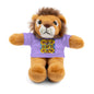Plush Teddy Bear with Flower Doodle Tee