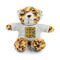 Plush Teddy Bear with Flower Doodle Tee