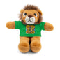 Plush Teddy Bear with Flower Doodle Tee