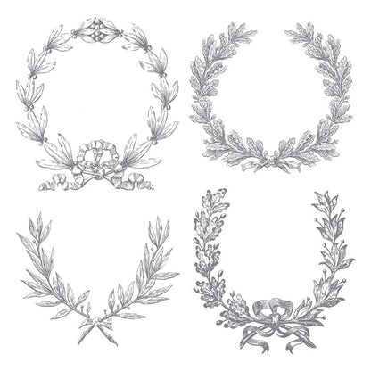 Clear Stamp - Laurels - 12x12