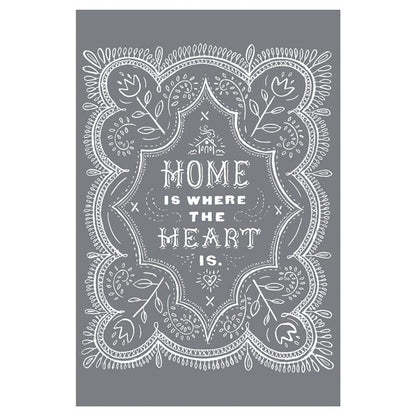 Home Heart - Mesh Stencil 12x18
