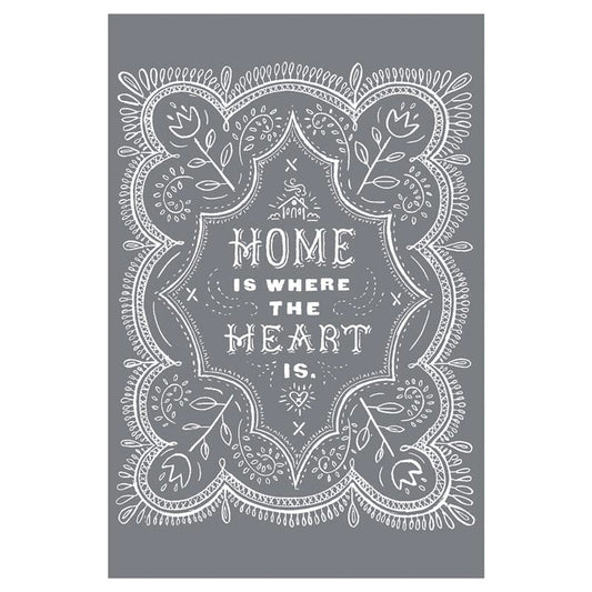 Home Heart - Mesh Stencil 12x18