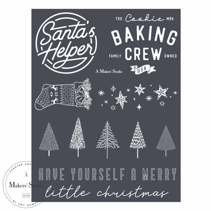 Santa's Helper - Mesh Stencil 8.5x11