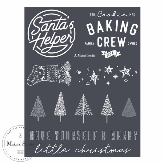 Santa's Helper - Mesh Stencil 8.5x11