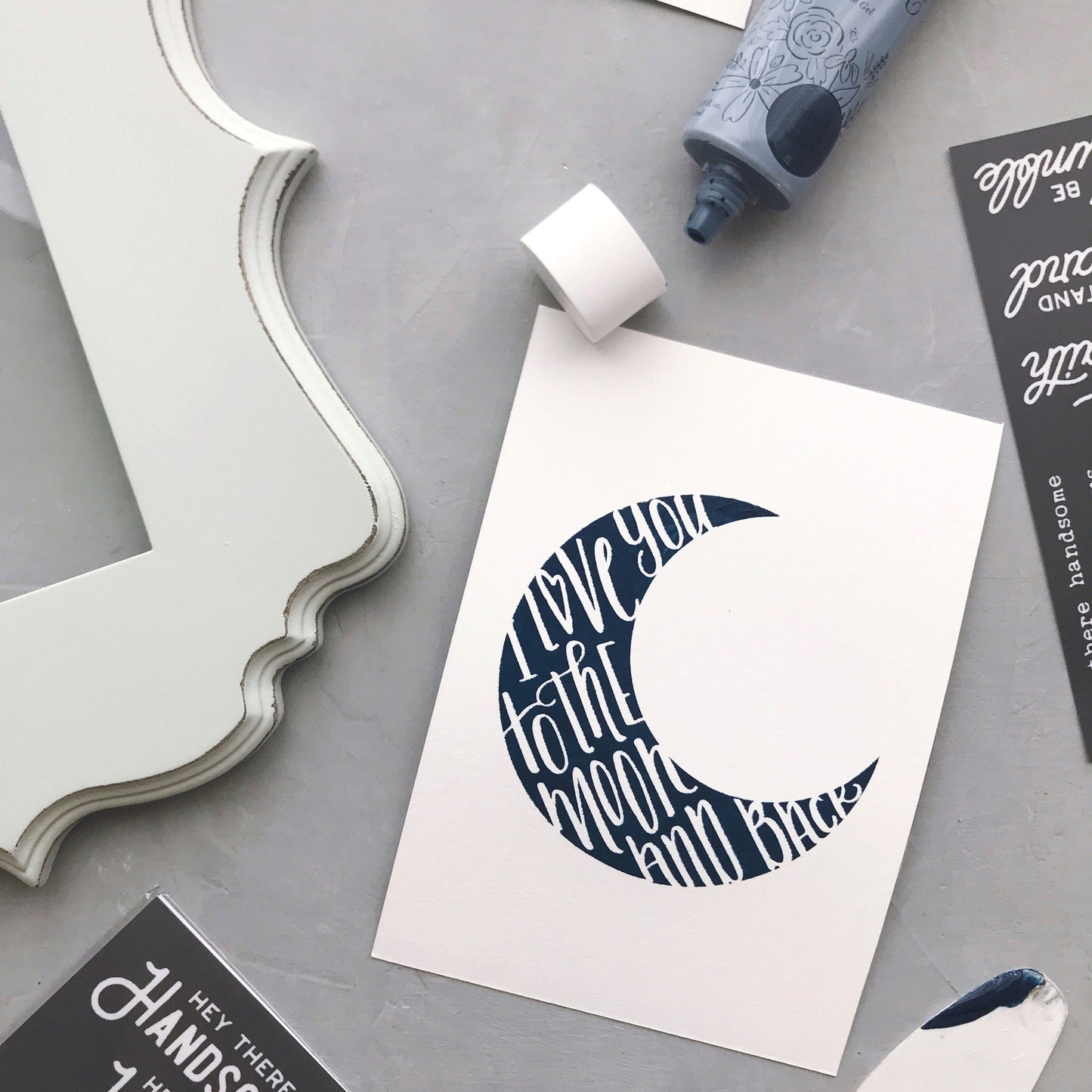 Angels and Moon - Mesh Stencil 2 pack 4.25x11