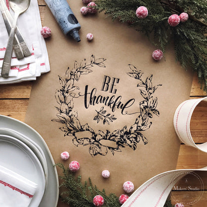 Be Thankful - Mesh Stencil 8.5x11
