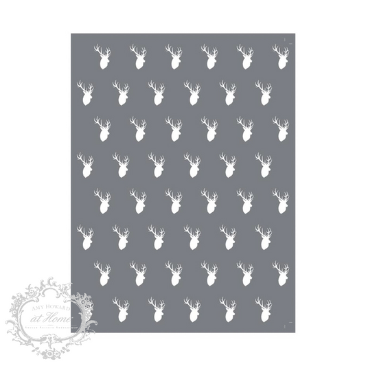 Deer Pattern - Mesh Stencil 9x12