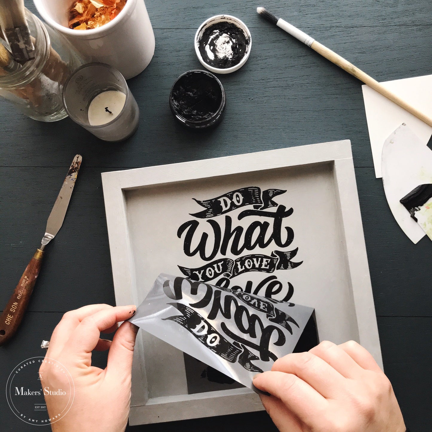 Do What You Love - Mesh Stencil 2 pack - 5.5 x 8.5