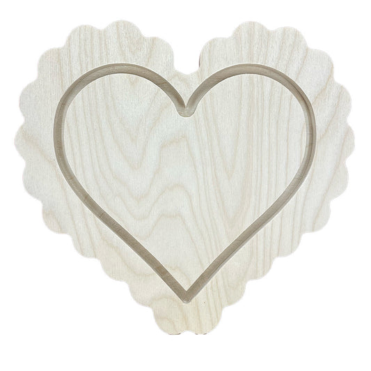 Trekell Candy Heart Floater Panel - Wooden Painting Canvas