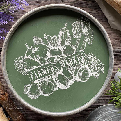 Farmers Market - Mesh Stencil 8.5x11