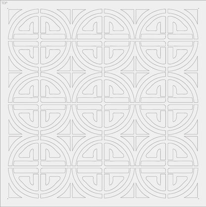 Honey Bun - Mylar Wall Stencil 24x24
